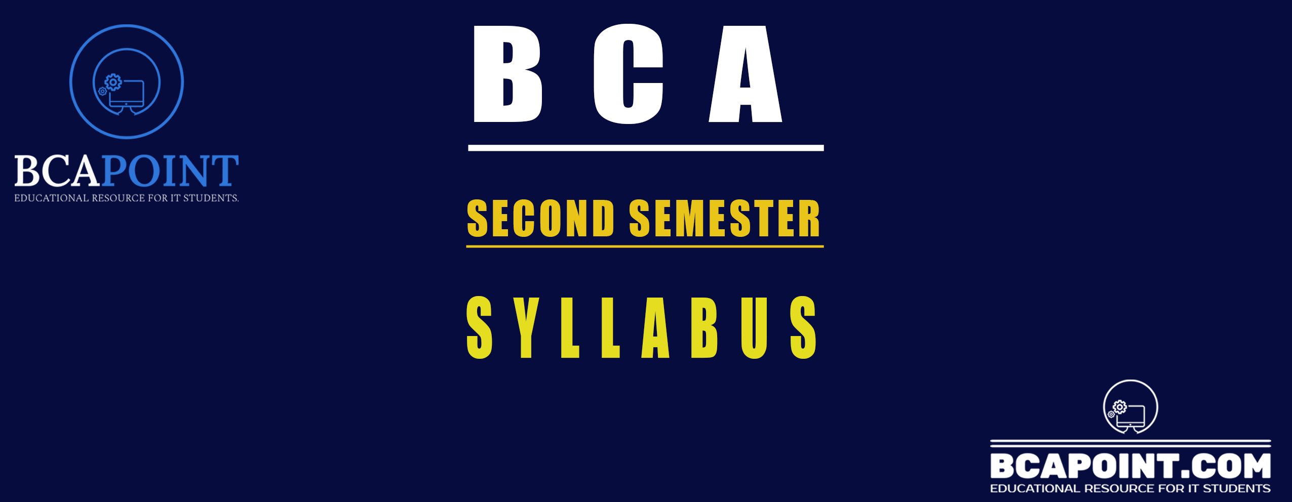 You are currently viewing BCA SECOND SEMESTER SYLLABUS TU