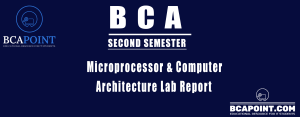 Read more about the article BCA Second Semester Microprocessor and Computer Architecture Lab Report