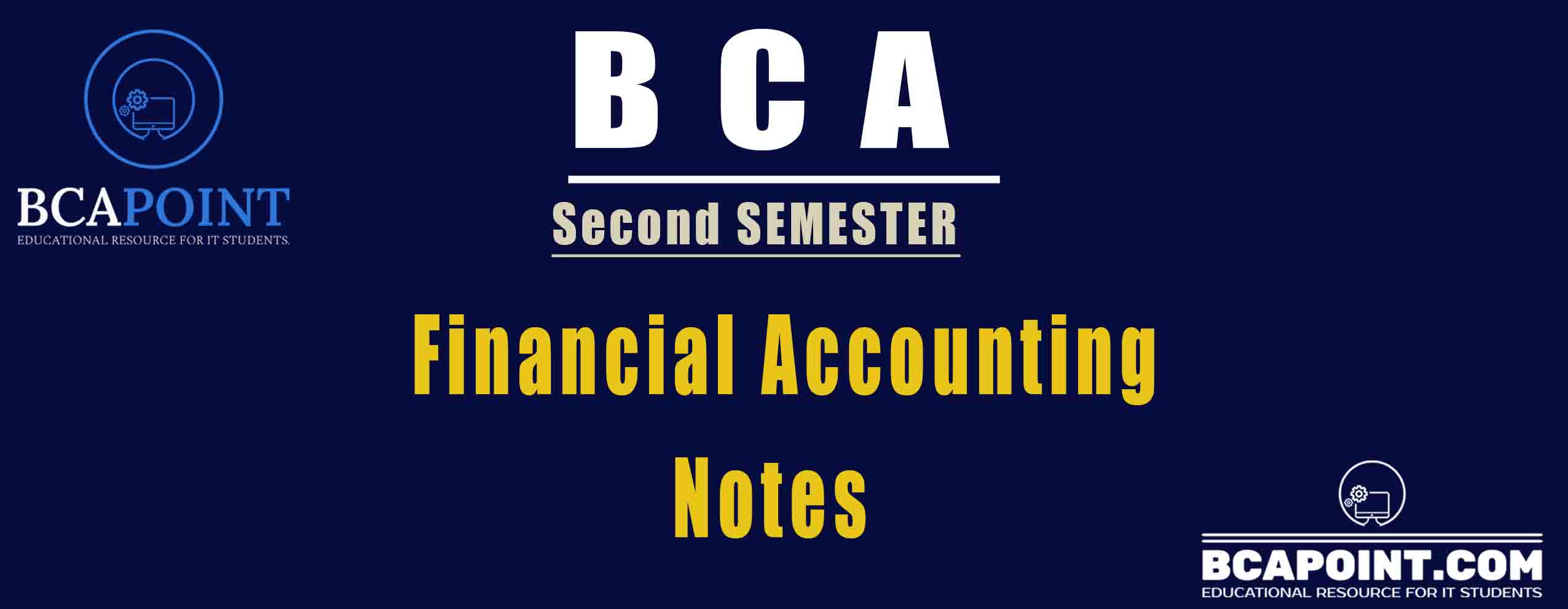 You are currently viewing BCA Second Semester Financial Accounting Notes TU