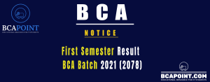 Read more about the article BCA First Semester result 2021 (2078) Batch