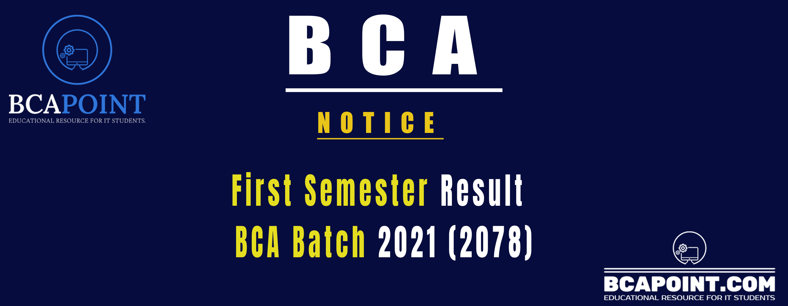 You are currently viewing BCA First Semester result 2021 (2078) Batch
