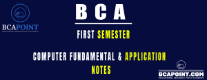 Read more about the article BCA First Semester Computer Fundamental & Application  Notes 2023