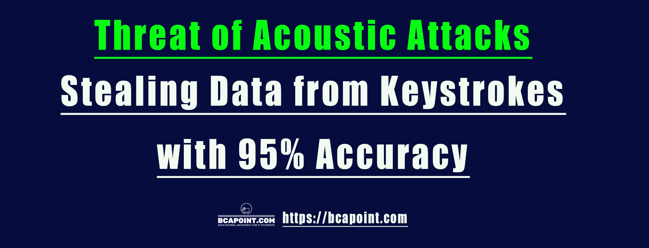 You are currently viewing New threats of acoustic attacks : Stealing data from keystrokes with 95% accuracy 2023