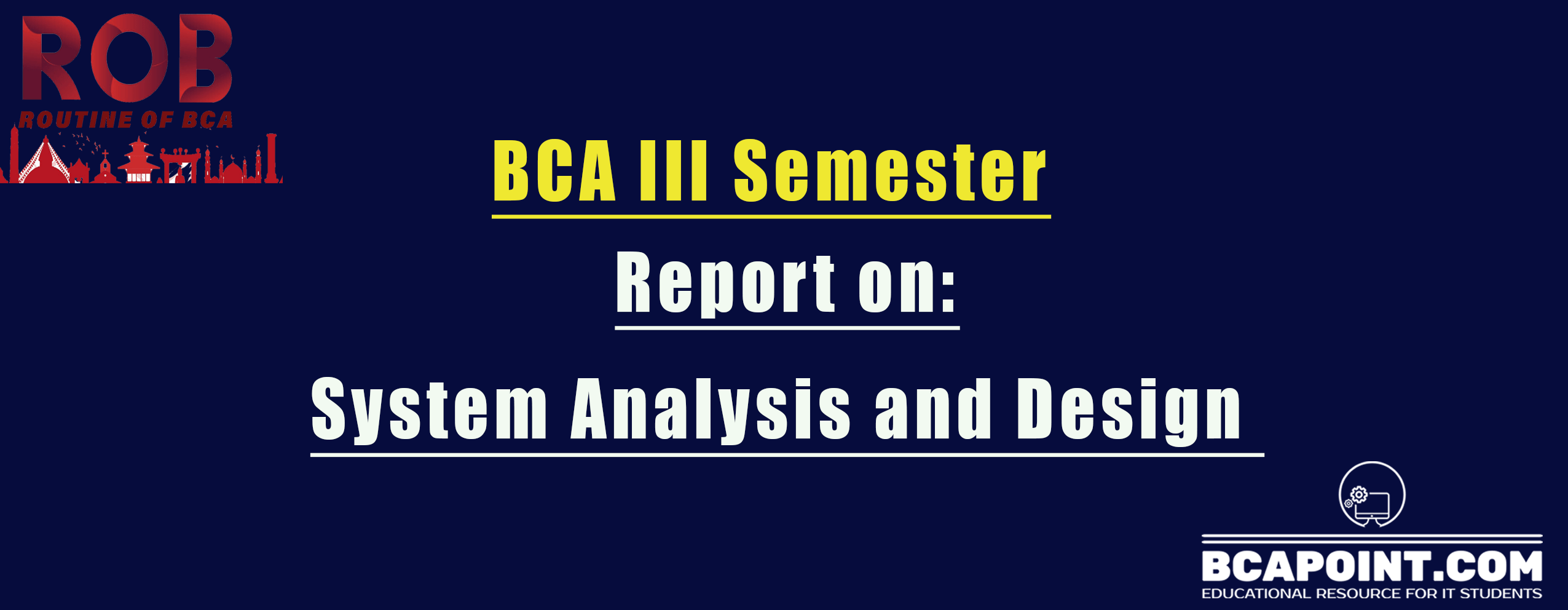 You are currently viewing SAD Lab Report BCA Third Semester System Analysis and Design