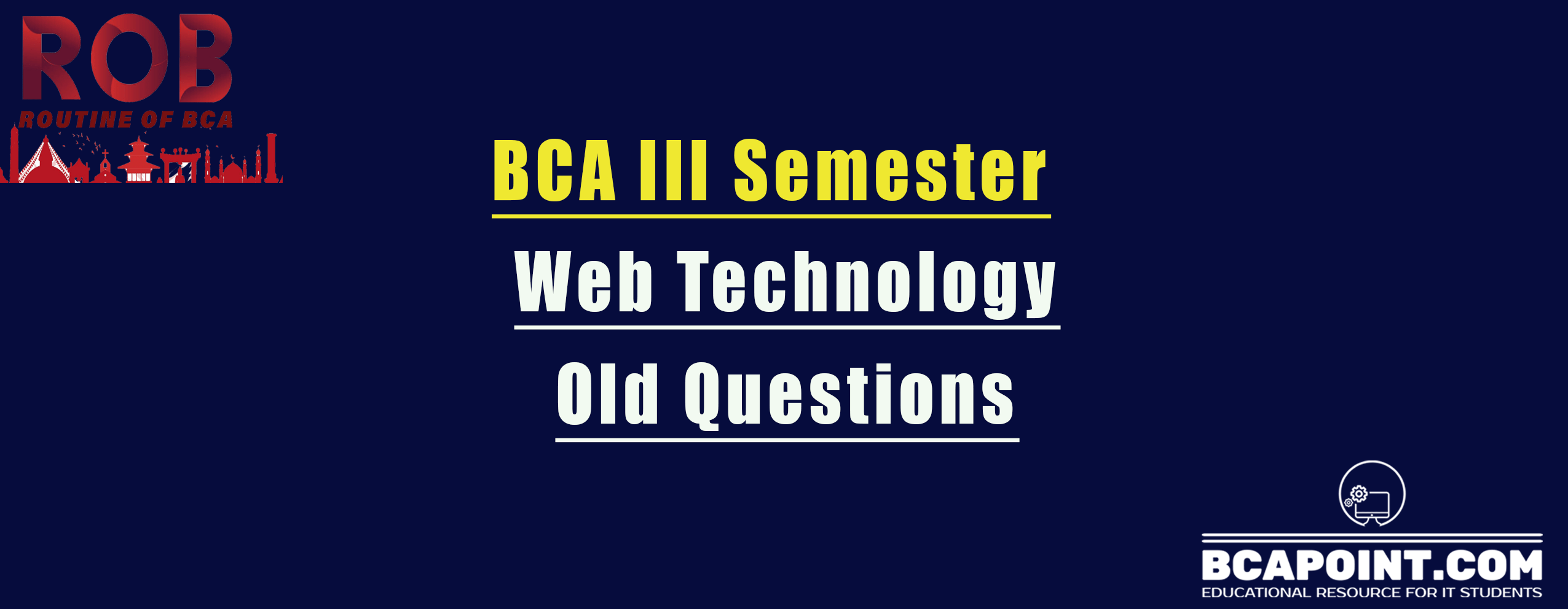You are currently viewing Web Technology old Question BCA Third Semester 2020,2019